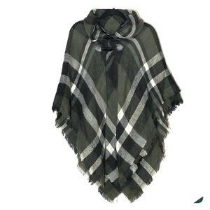 Mixit Tartan Poncho
